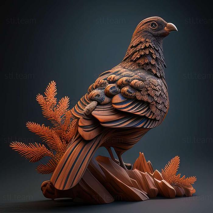 3D model grouse (STL)
